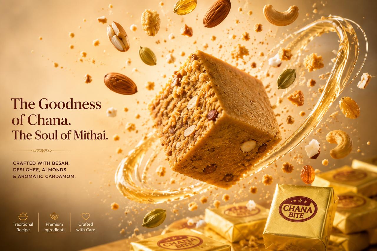 GharseGood Handmade Chana Bites | Badam Ghee Bites 200 g Total | Made fresh in small batches with pure desi ghee & nuts.
